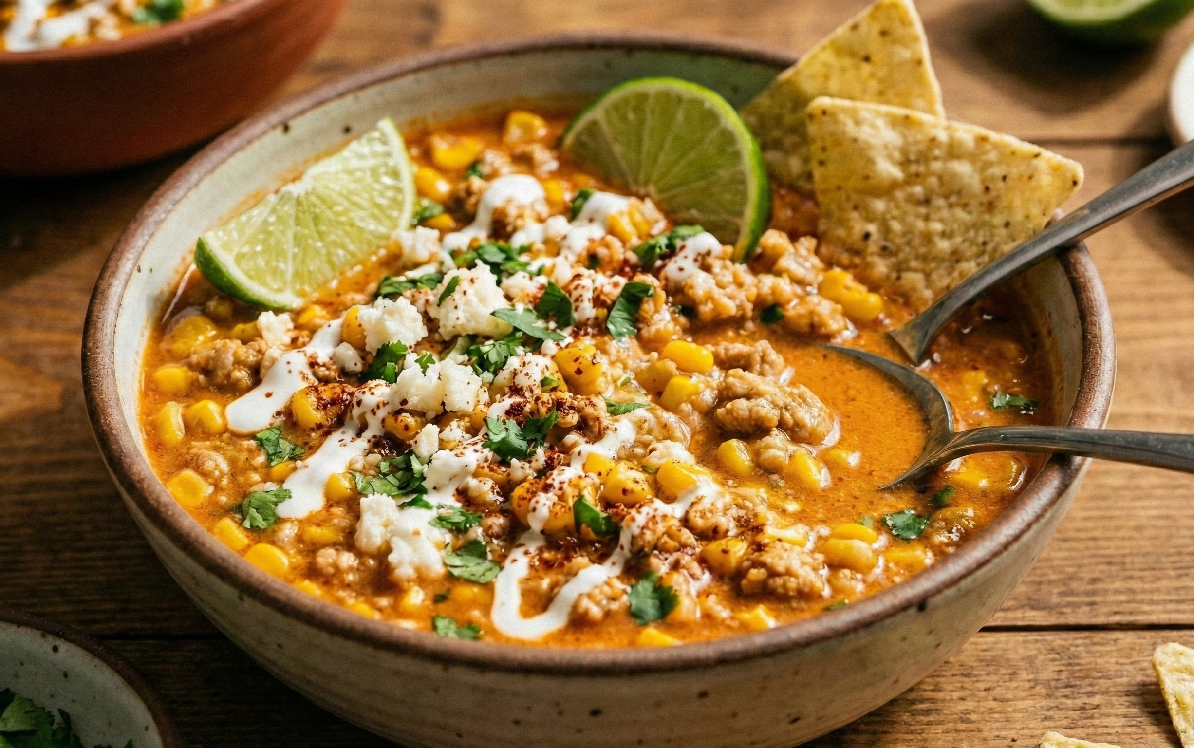Mexican Street Corn Chicken Chili Recipe