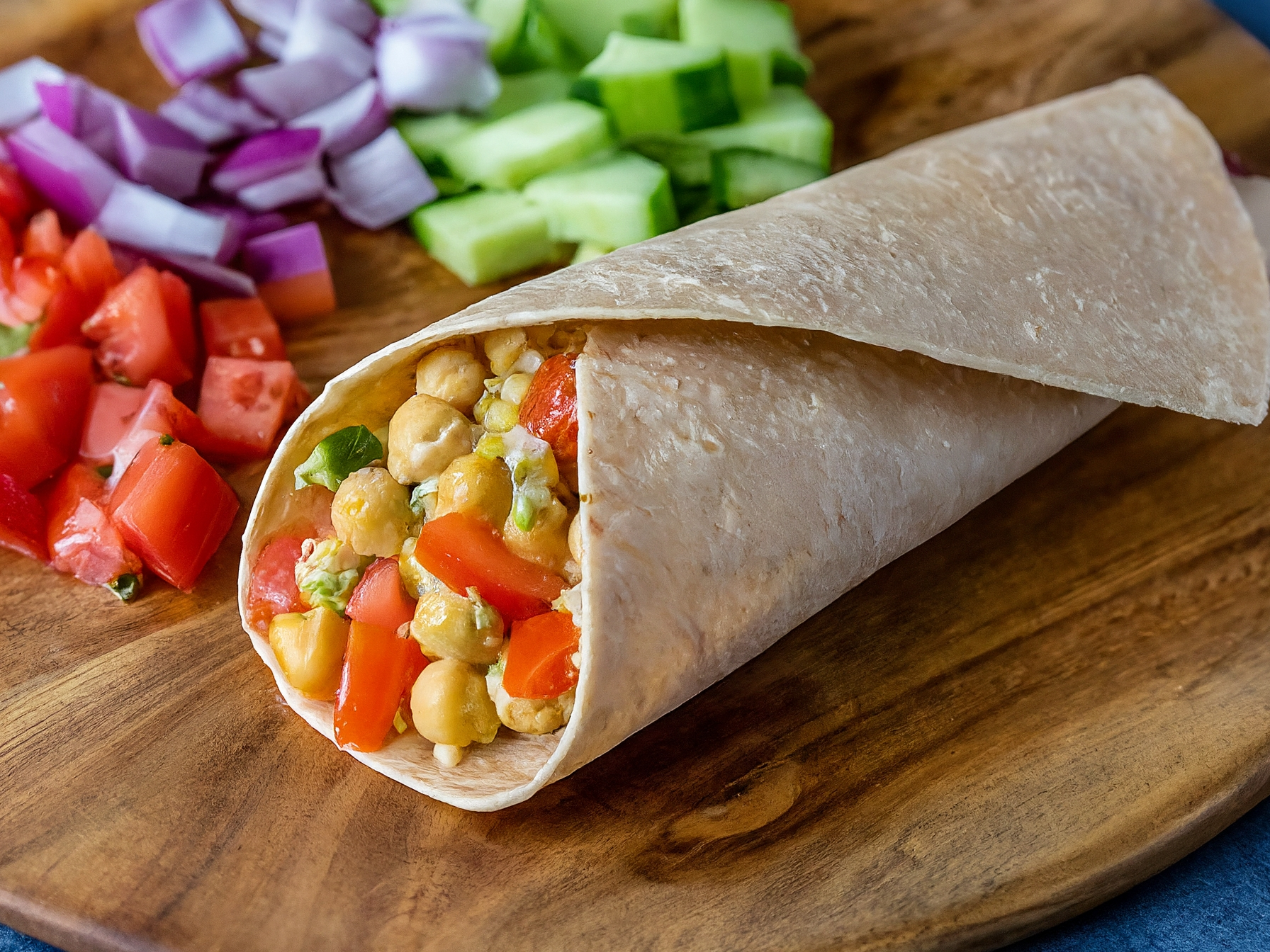 Spicy Chickpea Salad Wrap Recipe for a Healthy Meal